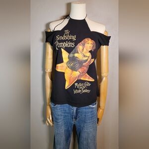 🍾Sale🥂Upcycled Smashing Pumpkins Black t-shirt, size small